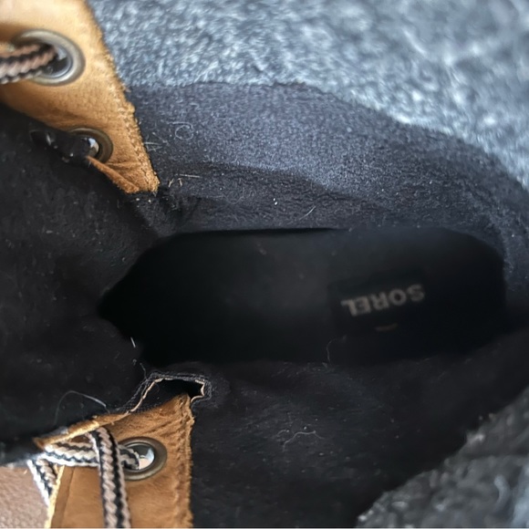 Sorel Slimpack II Lace Winter Boots size 9 tan - Picture 9 of 12